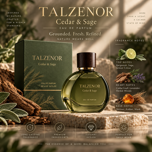 TALZENOR Cedar & Sage Eau de Parfum