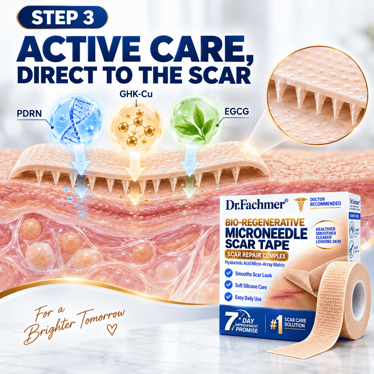 😍Dr.Fachmer® Bio-Regenerative Microneedle Scar Tape