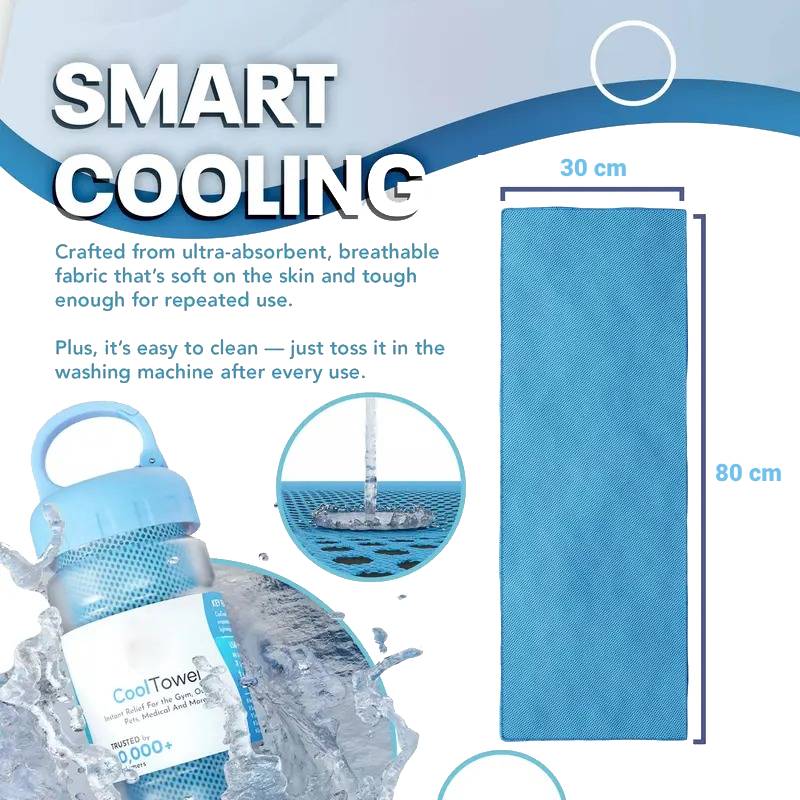 ⏰Summer Sale Buy 1 Get 1 Free❄💦Cold Sweat Towel You Can Use Anywhere, Anytime! Reusable Soft Absorbent Cooling Portable