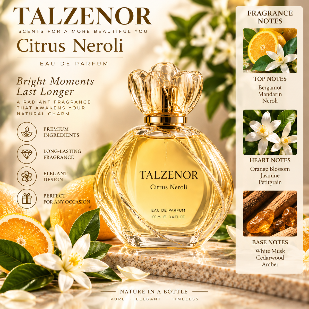 TALZENOR Citrus Neroli Eau de Parfum